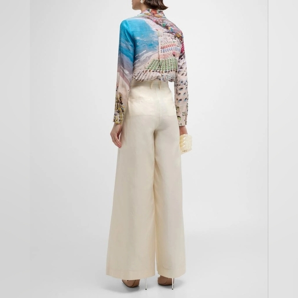 Alice + Olivia Multicolor Graphic Blouse - Picture 5 of 12